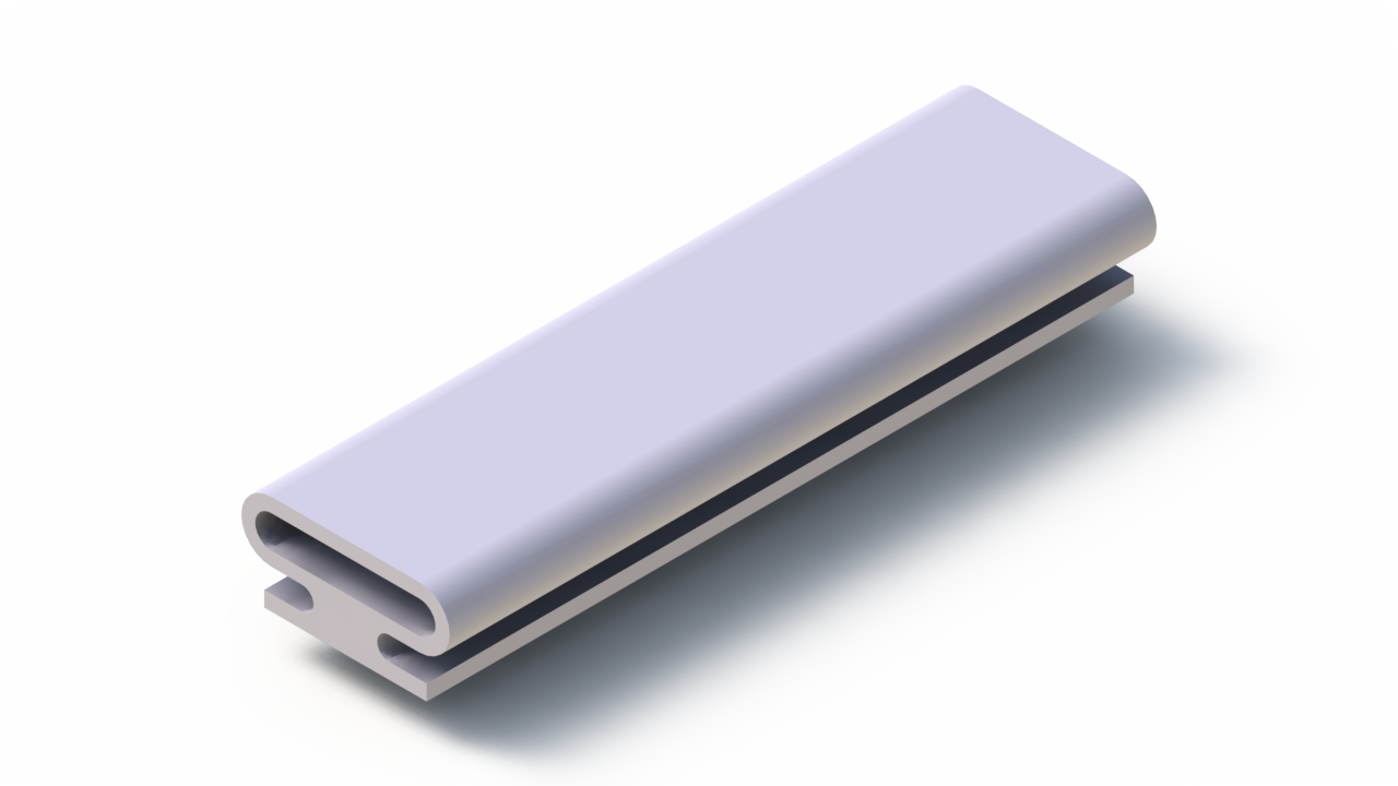 Perfil de Silicona P92006DR - formato tipo D - forma irregular