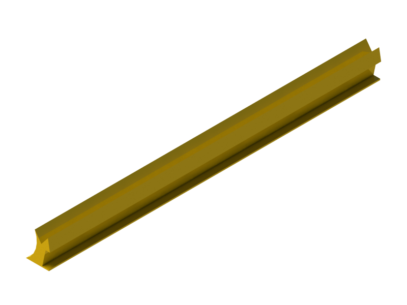 Perfil de Silicona P92012D - formato tipo Cuernos - forma irregular