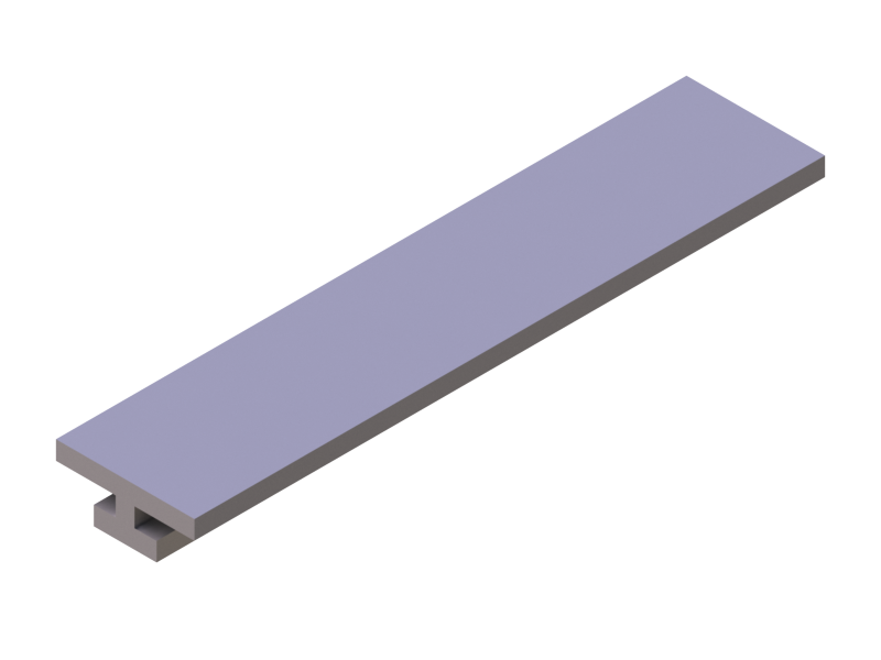 Perfil de Silicona P92022A - formato tipo T - forma irregular