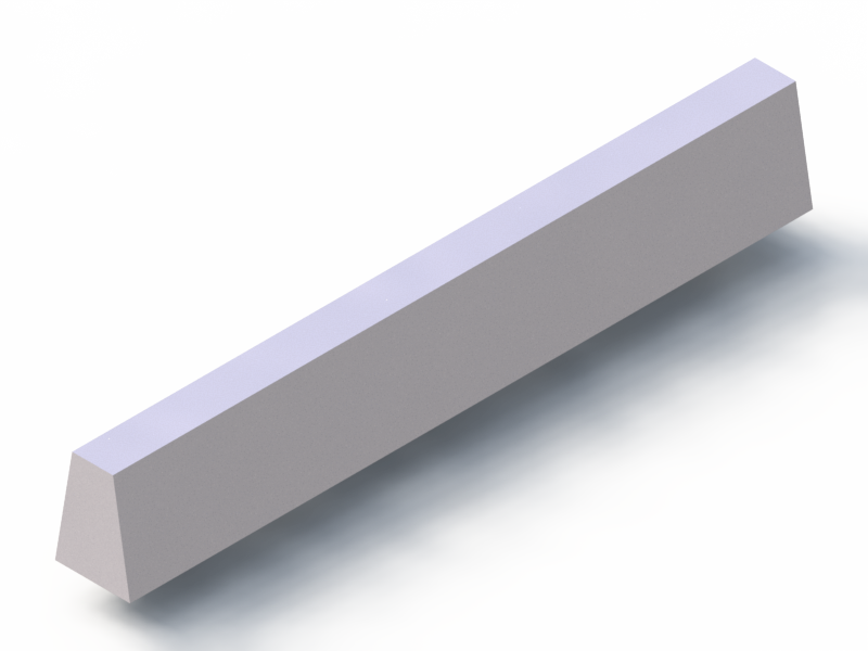 Perfil de Silicona P92218A - formato tipo Trapecio - forma irregular