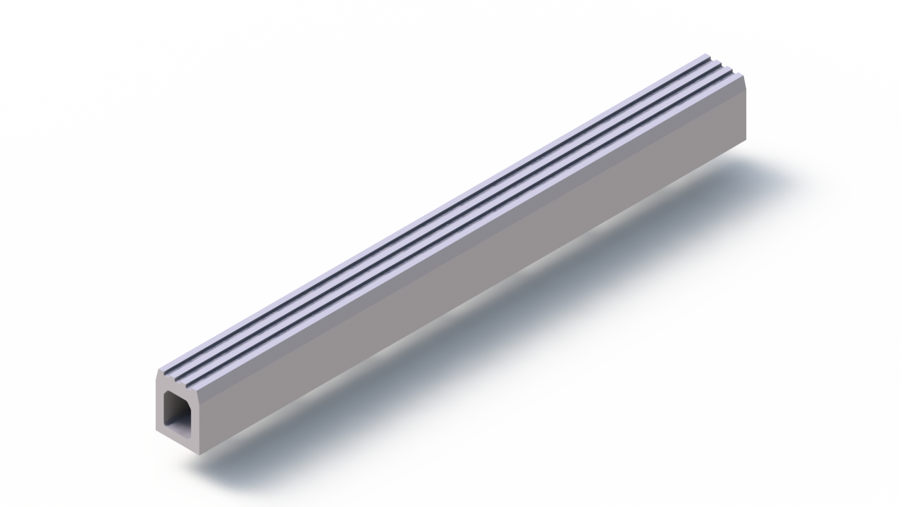 Perfil de Silicona P92591F - formato tipo Tubo - forma irregular