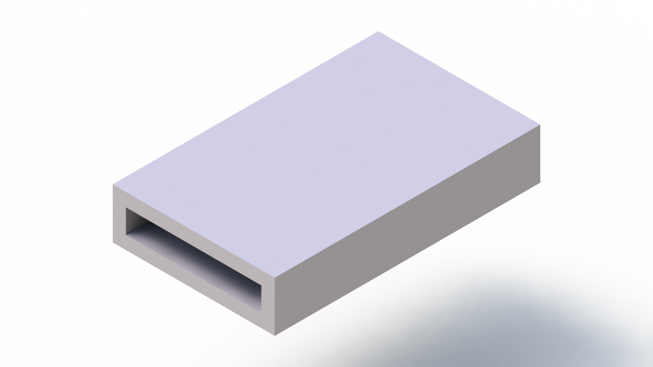 Perfil de Silicona P92770B - formato tipo D - forma irregular
