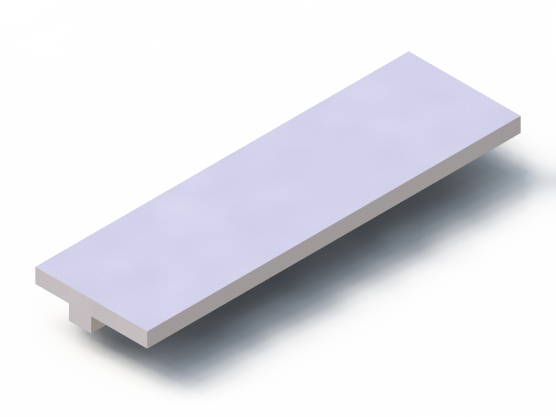 Perfil de Silicona P932BM - formato tipo T - forma irregular