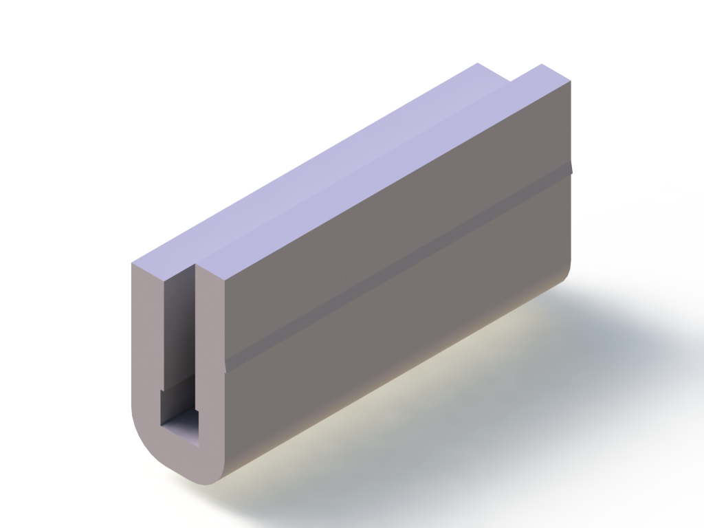 Perfil de Silicona P932I - formato tipo U - forma irregular