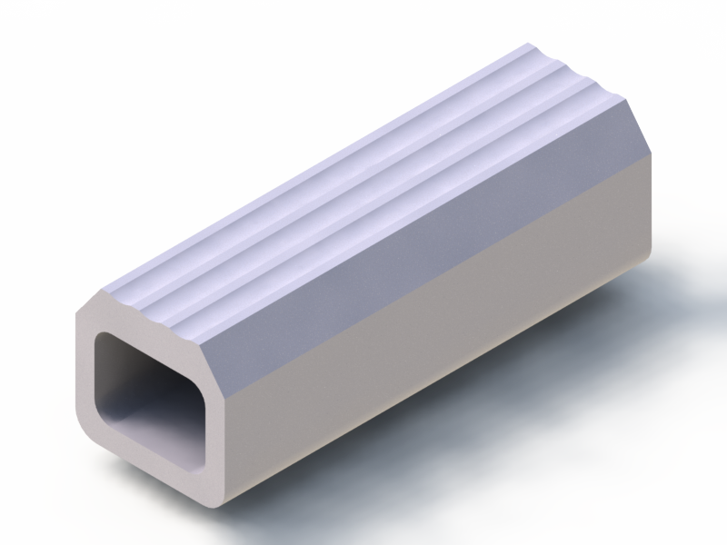 Perfil de Silicona P932O - formato tipo Trapecio - forma irregular