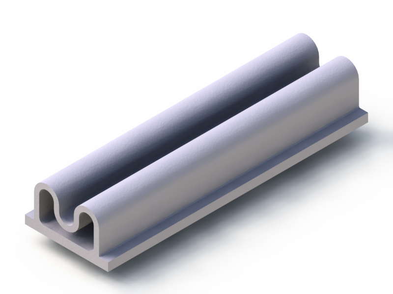 Perfil de Silicona P93508BO - formato tipo Lampara - forma irregular