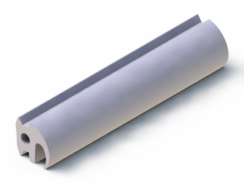 Perfil de Silicona P93675 - formato tipo Labiado - forma irregular