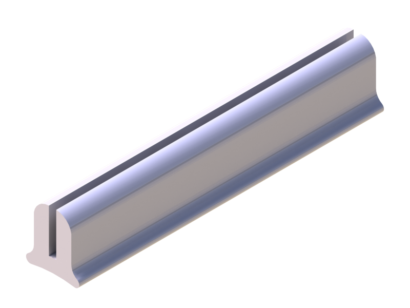 Perfil de Silicona P937A - formato tipo U - forma irregular