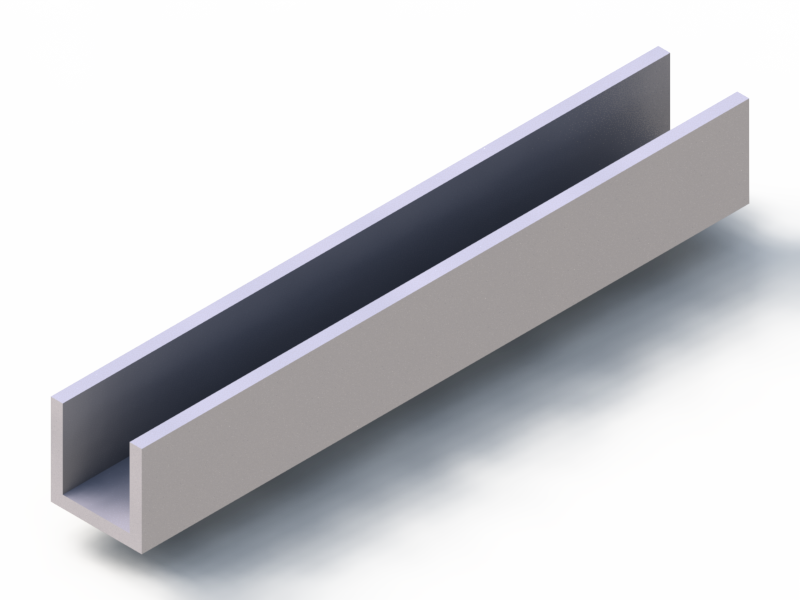 Perfil de Silicona P937H - formato tipo U - forma irregular