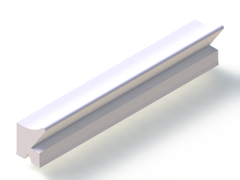 Perfil de Silicona P93991 - formato tipo Labiado - forma irregular
