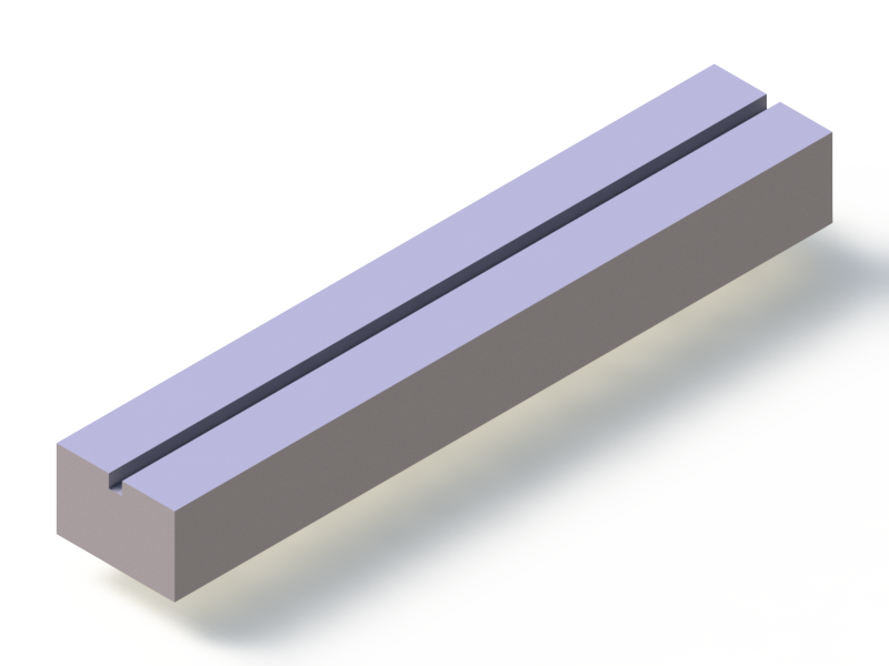 Perfil de Silicona P93991E - formato tipo Trapecio - forma irregular