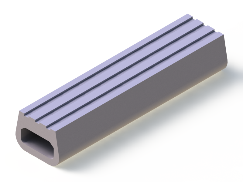 Perfil de Silicona P94083 - formato tipo Trapecio - forma irregular