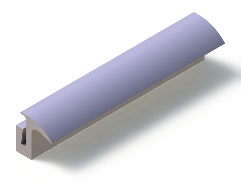 Perfil de Silicona P94239A - formato tipo U - forma irregular