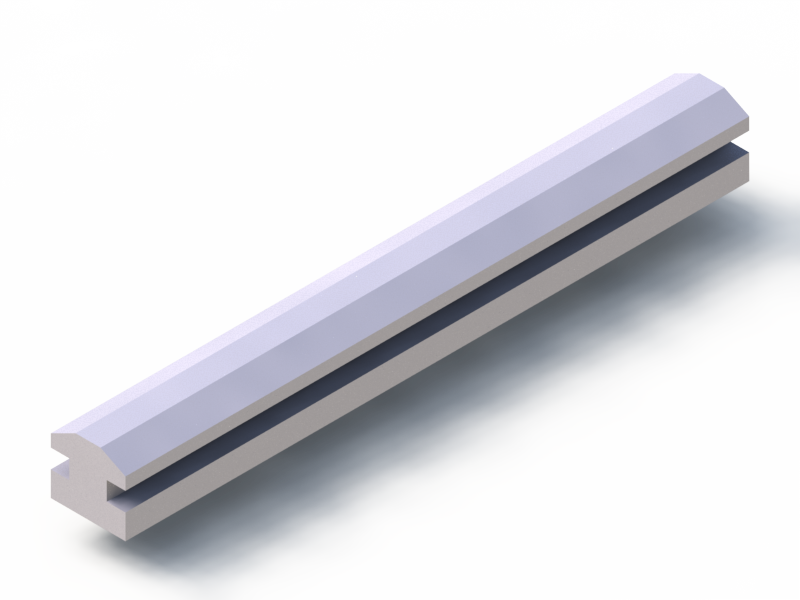 Perfil de Silicona P94539D - formato tipo Lampara - forma irregular