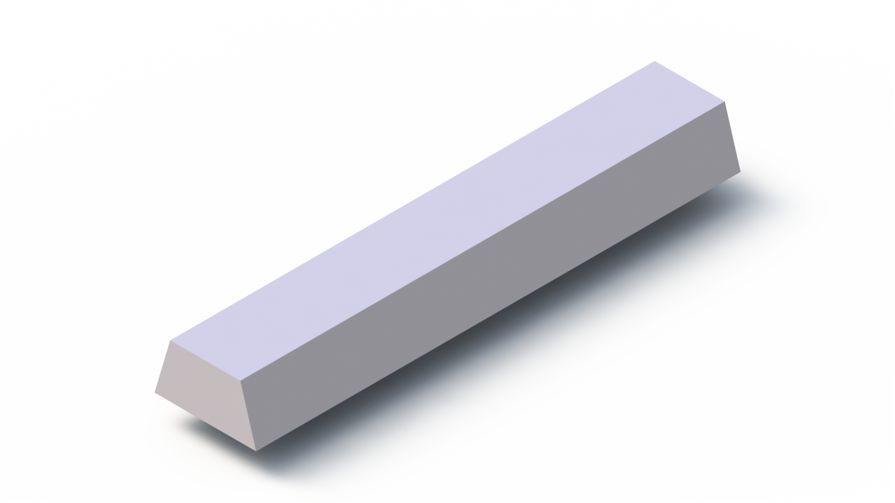 Perfil de Silicona P945FZ - formato tipo Trapecio - forma irregular
