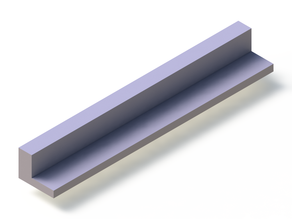 Perfil de Silicona P94850D - formato tipo L - forma irregular