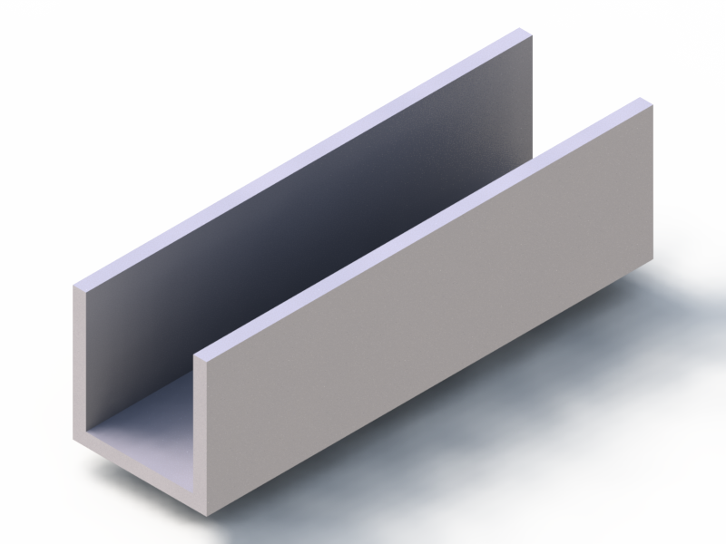 Perfil de Silicona P94850DH - formato tipo U - forma irregular