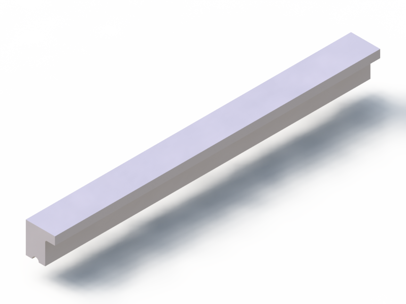 Perfil de Silicona P94850DT - formato tipo L - forma irregular