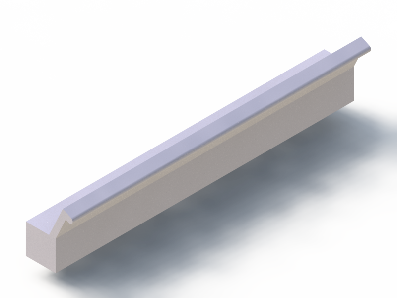 Perfil de Silicona P94850J - formato tipo Labiado - forma irregular