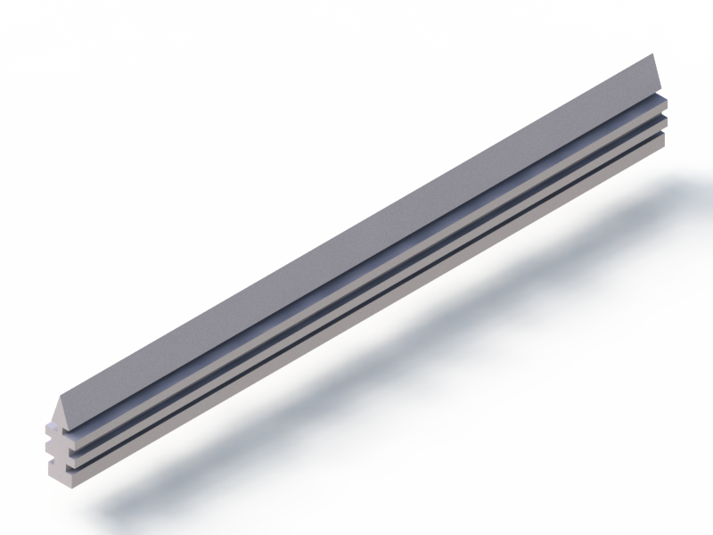 Perfil de Silicona P95419AB - formato tipo Lampara - forma irregular