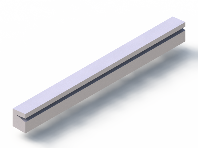 Perfil de Silicona P96211C - formato tipo Labiado - forma irregular
