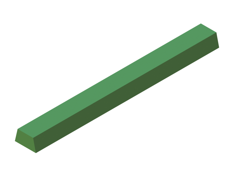 Perfil de Silicona P965AK - formato tipo Trapecio - forma irregular