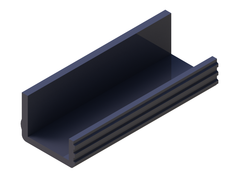 Perfil de Silicona P965CD - formato tipo U - forma irregular
