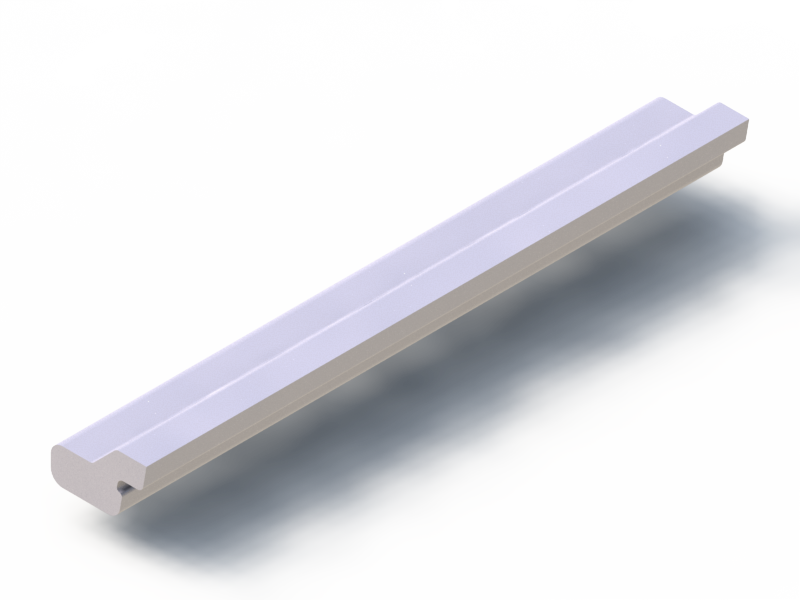 Perfil de Silicona P97328O - formato tipo Labiado - forma irregular