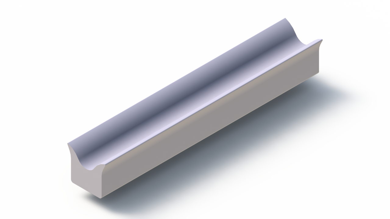 Perfil de Silicona P97625F - formato tipo Cuernos - forma irregular