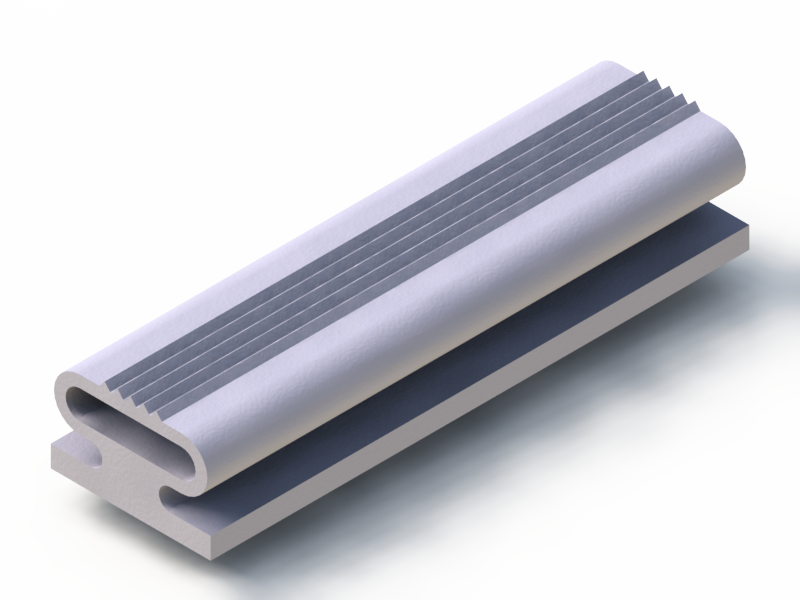 Perfil de Silicona P97771A - formato tipo Lampara - forma irregular