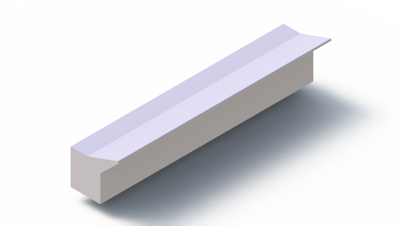 Perfil de Silicona P98838A - formato tipo Labiado - forma irregular