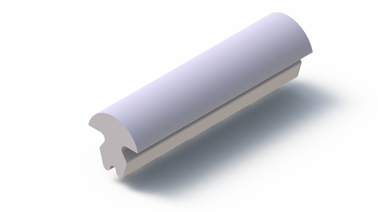 Perfil de Silicona P98892A - formato tipo Lampara - forma irregular