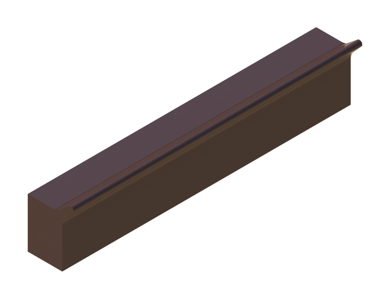 Perfil de Silicona P991P - formato tipo Labiado - forma irregular
