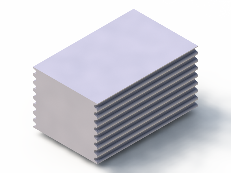 Perfil de Silicona PE1228FQ - formato tipo Fuelle - forma irregular