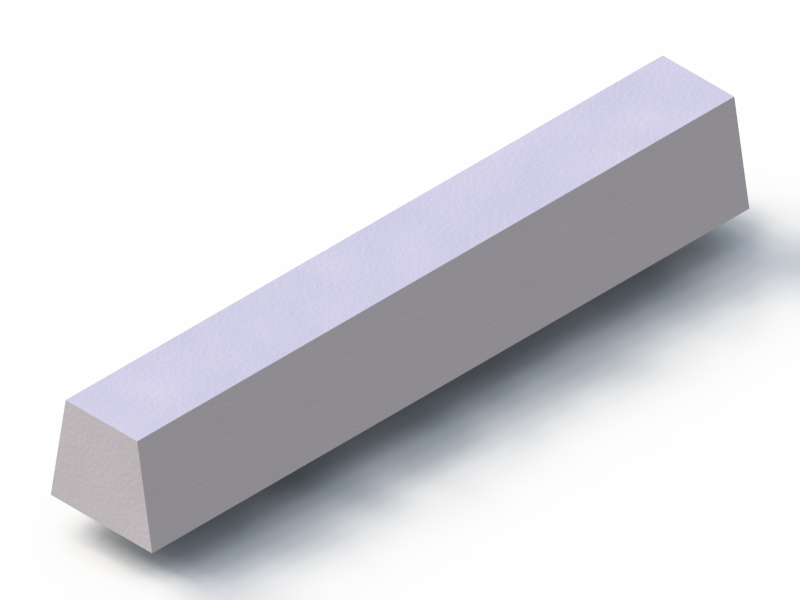 Perfil de Silicona PEWH25H93054A - formato tipo Trapecio - forma irregular