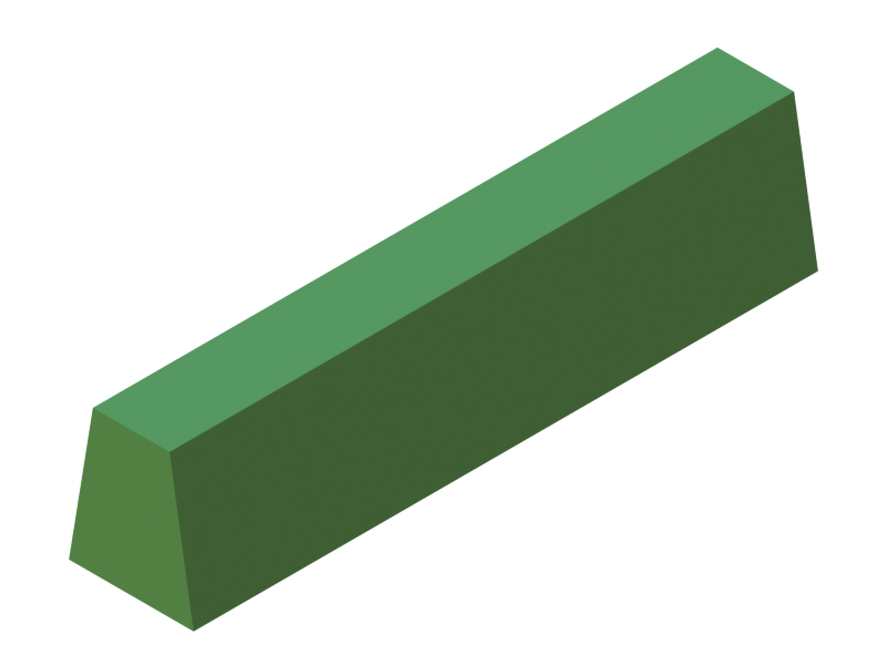 Perfil de Silicona PM4 - formato tipo Trapecio - forma irregular