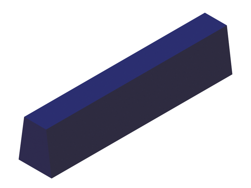 Perfil de Silicona PM5 - formato tipo Trapecio - forma irregular