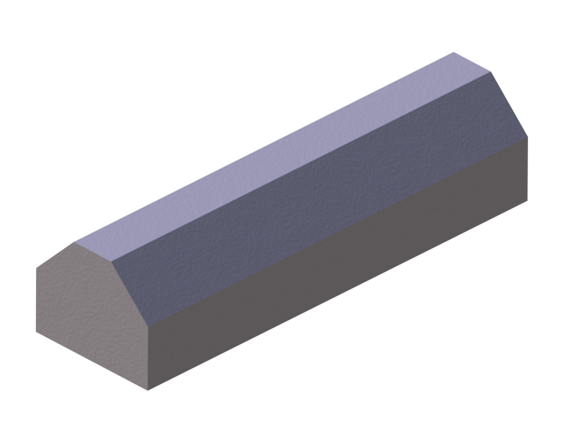 Perfil de Silicona PSE0,2510822B - formato tipo Trapecio - forma irregular