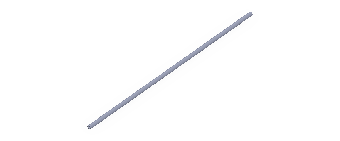 Perfil de Silicona TS400201,2 - formato tipo Tubo - forma de tubo