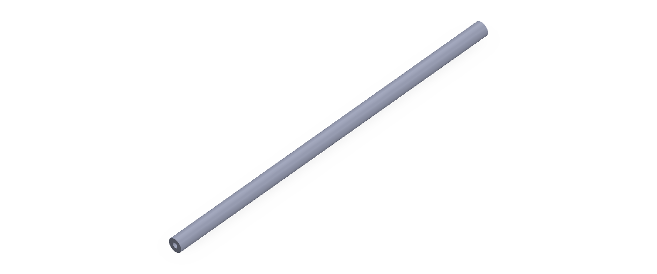 Perfil de Silicona TS400401,5 - formato tipo Tubo - forma de tubo