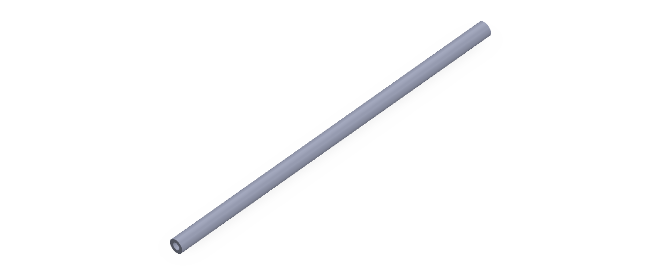 Perfil de Silicona TS400402 - formato tipo Tubo - forma de tubo