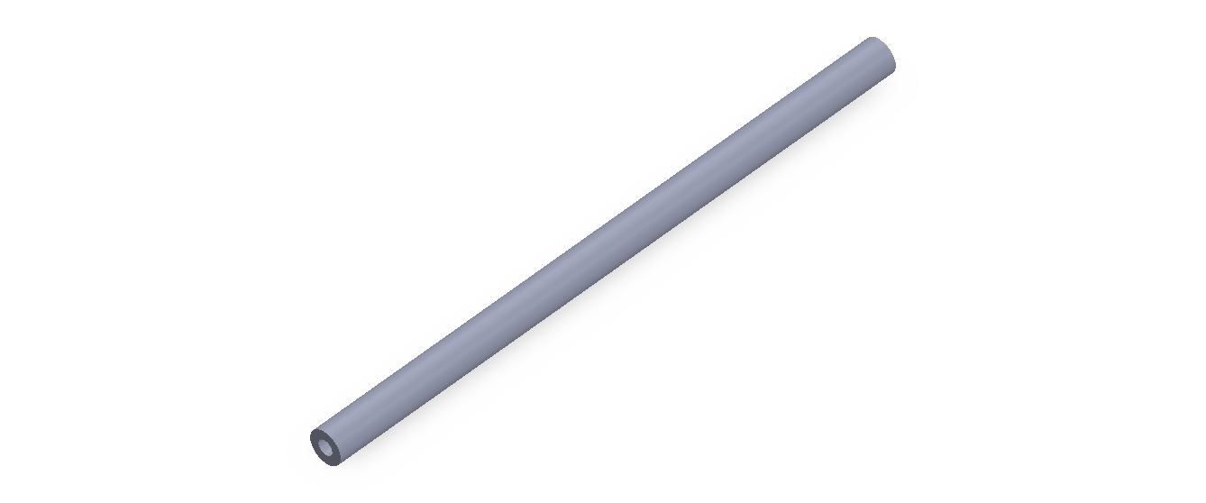 Perfil de Silicona TS4005,502,5 - formato tipo Tubo - forma de tubo