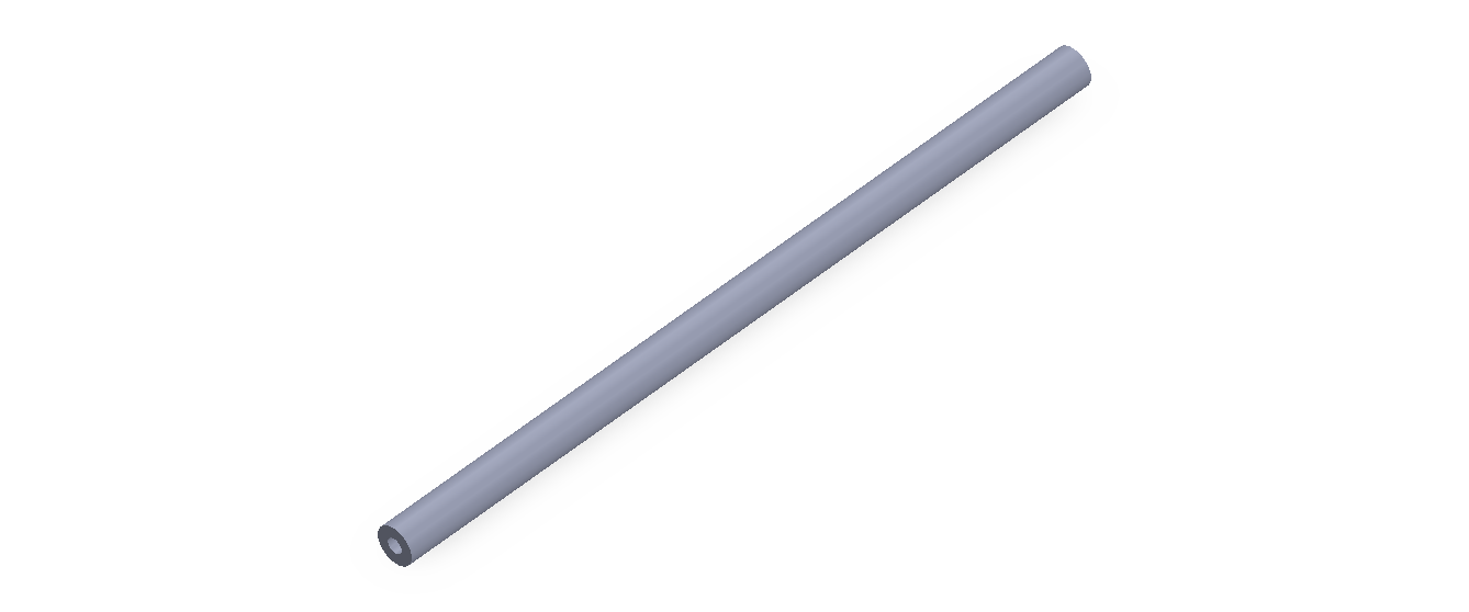 Perfil de Silicona TS400502 - formato tipo Tubo - forma de tubo