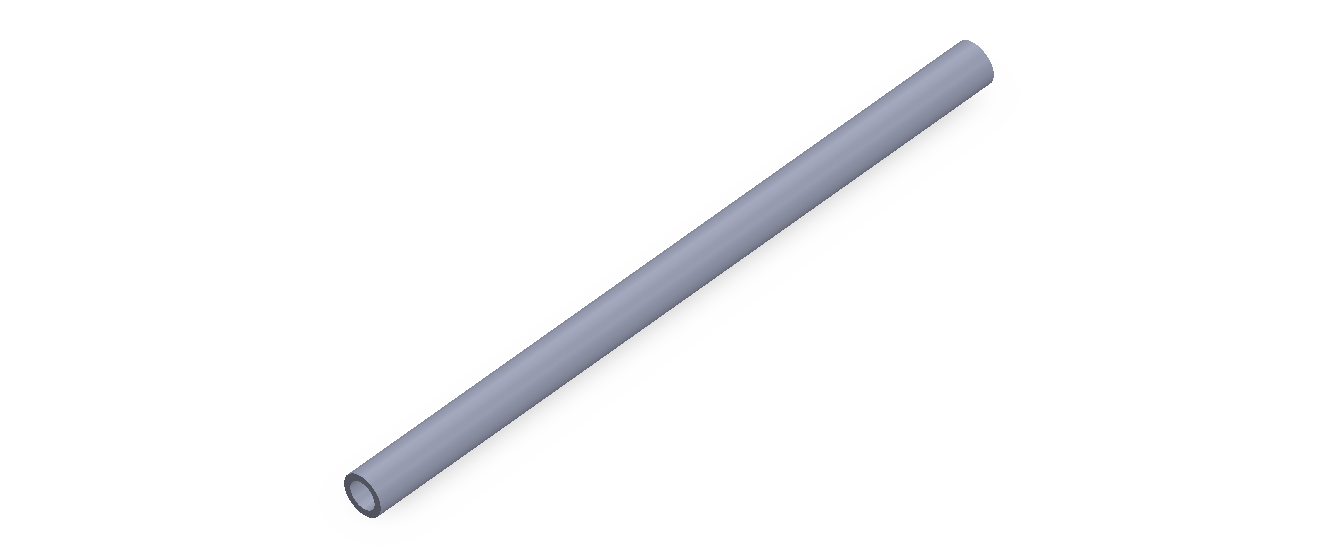 Perfil de Silicona TS400604 - formato tipo Tubo - forma de tubo