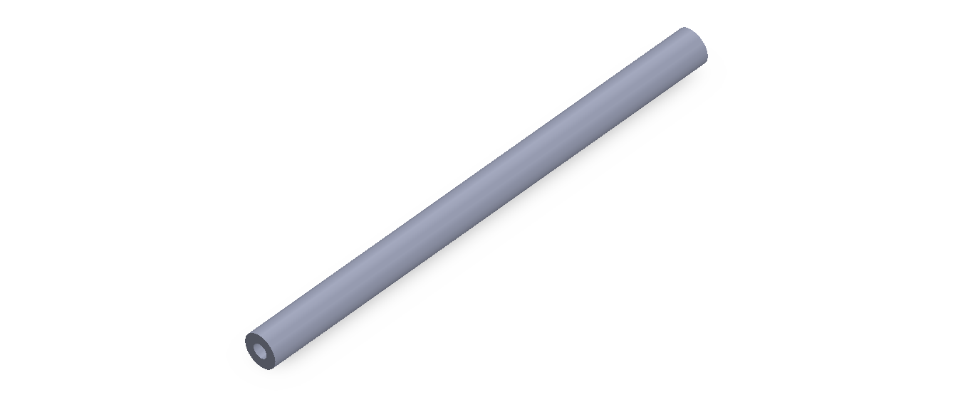 Perfil de Silicona TS400703 - formato tipo Tubo - forma de tubo