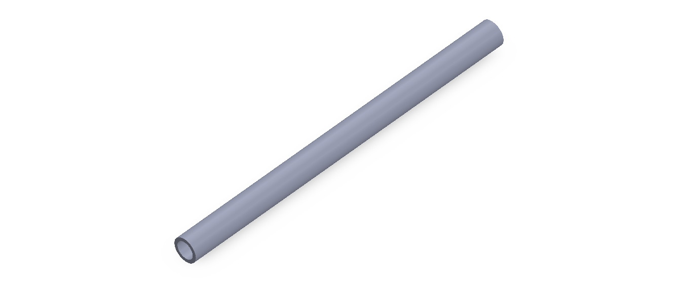Perfil de Silicona TS400705 - formato tipo Tubo - forma de tubo
