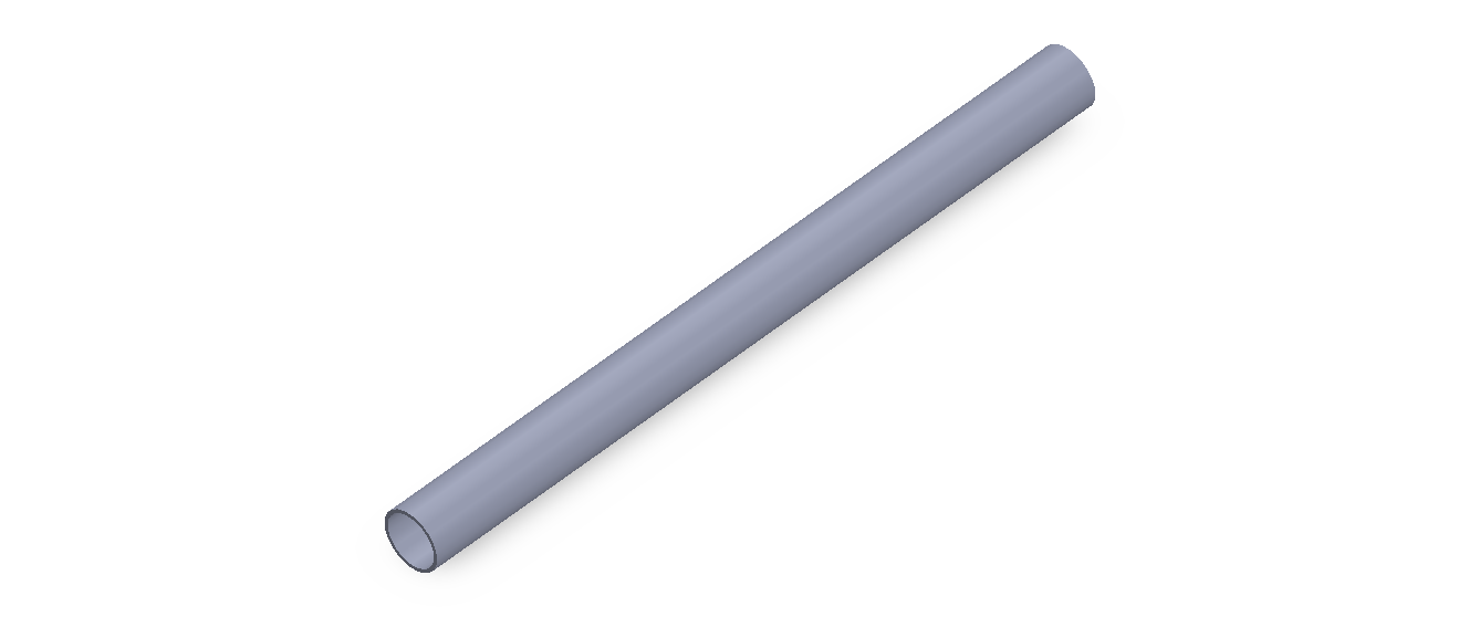 Perfil de Silicona TS400807 - formato tipo Tubo - forma de tubo