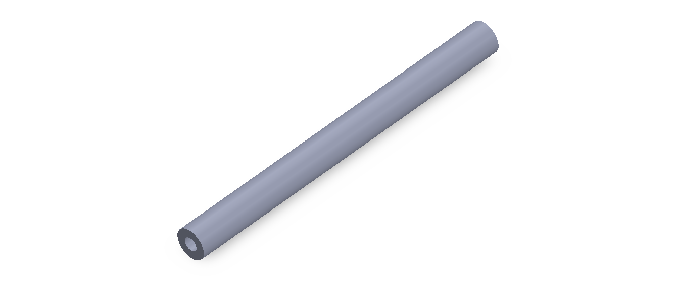 Perfil de Silicona TS400904 - formato tipo Tubo - forma de tubo