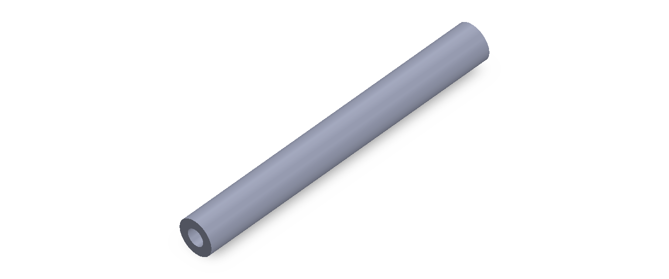 Perfil de Silicona TS4011,505,5 - formato tipo Tubo - forma de tubo