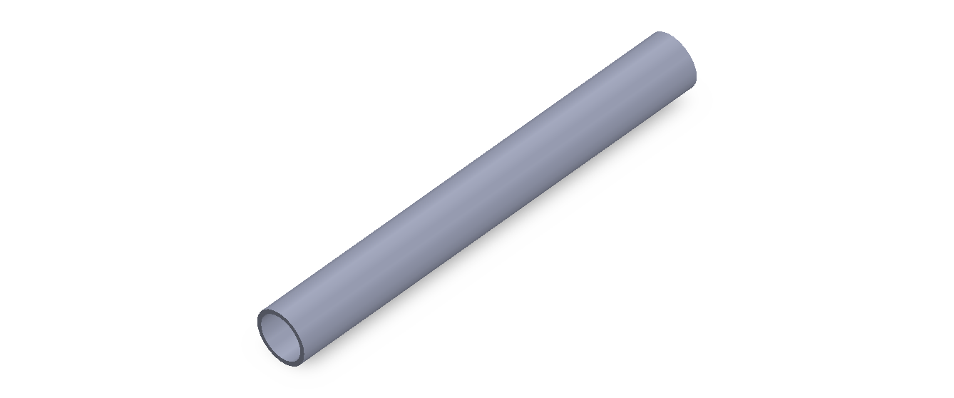 Perfil de Silicona TS401210 - formato tipo Tubo - forma de tubo